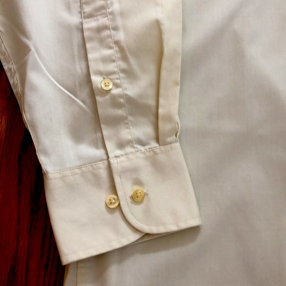 Men's light tan button down Shirt size large - Picture 4 of 9
